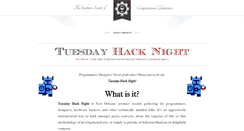 Desktop Screenshot of nolahacknight.com